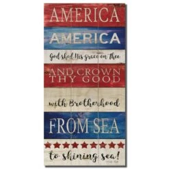 America America 12" X 24" Wood Pallet