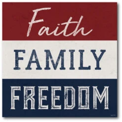 Faith Family 30 X 30 Canvas Wall Art