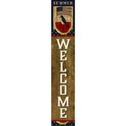 Summer Watermelon 7" X 40" Porch Sign