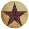 Flag Star II 12" X 12" Circular Wood Decor -Courtside Market 1042837 345e6caa 868e 4b36 9a80 774cc5bdf97e