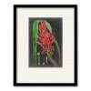 Dramatic Tropicals II 20" X 24" Framed And Matted Art