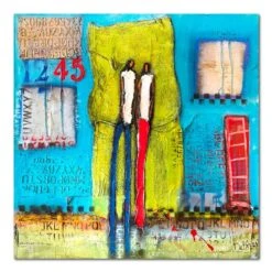 William Debilzan Times Like These 40" X 40" Gallery-Wrapped Canvas Wall Art