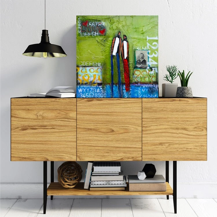 William Debilzan A World With You 16" X 16" X 2" Gallery-Wrapped Canvas Wall Art 4 William Debilzan A World With You 16" X 16" X 2" Gallery-Wrapped Canvas Wall Art - Image 2