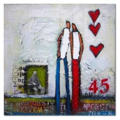 William Debilzan Love Story 40" X 40" X 2" Gallery-Wrapped Canvas Wall Art