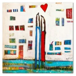 William Debilzan Who You Love 16" X 16" X 2" Gallery-Wrapped Canvas Wall Art