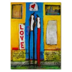 William Debilzan As One 30" X 40" X 2" Gallery-Wrapped Canvas Wall Art