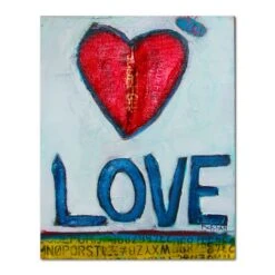 William Debilzan Love 30" X 40" X 2" Gallery-Wrapped Canvas Wall Art