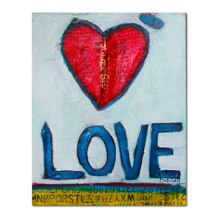 William Debilzan Love 30" X 40" X 2" Gallery-Wrapped Canvas Wall Art 3 William Debilzan Love 30" X 40" X 2" Gallery-Wrapped Canvas Wall Art