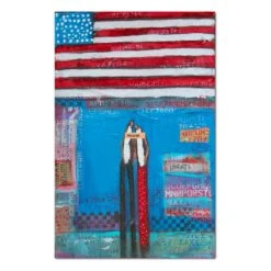 William Debilzan United We Stand 18" X 26" X 2" Gallery-Wrapped Canvas Wall Art