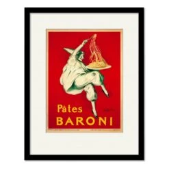 Pates Baroni 1921 20" X 24" Framed And Matted Art