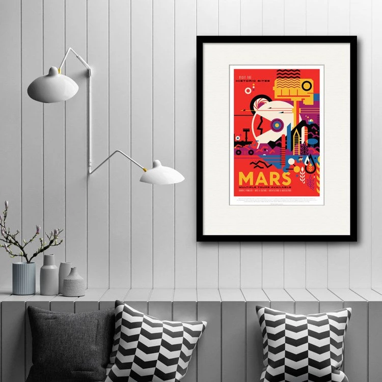 Mars 16" X 20" Framed And Matted Art 4 Mars 16" X 20" Framed And Matted Art - Image 2