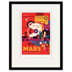 Mars 16" X 20" Framed And Matted Art