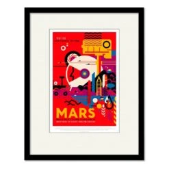 Mars 20" X 24" Framed And Matted Art