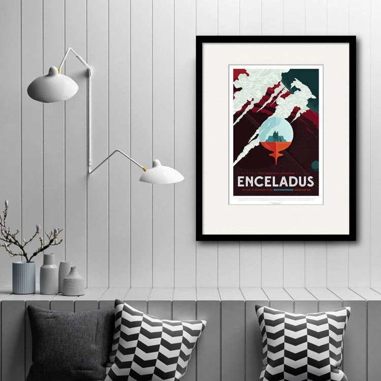 Enceladus 16" X 20" Framed And Matted Art 4 Enceladus 16" X 20" Framed And Matted Art - Image 2