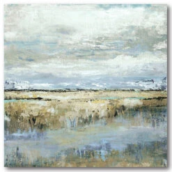Coastal Marsh 24" X 24" Gallery-Wrapped Canvas Wall Art