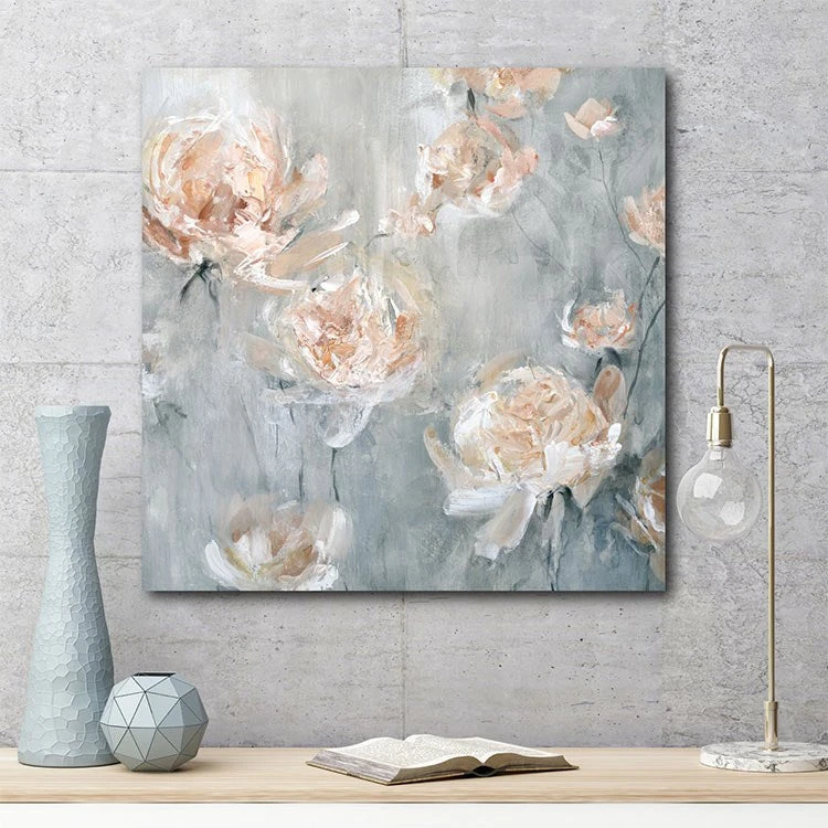 Rose Mist 24" X 24" Gallery-Wrapped Canvas Wall Art 4 Rose Mist 24" X 24" Gallery-Wrapped Canvas Wall Art - Image 2