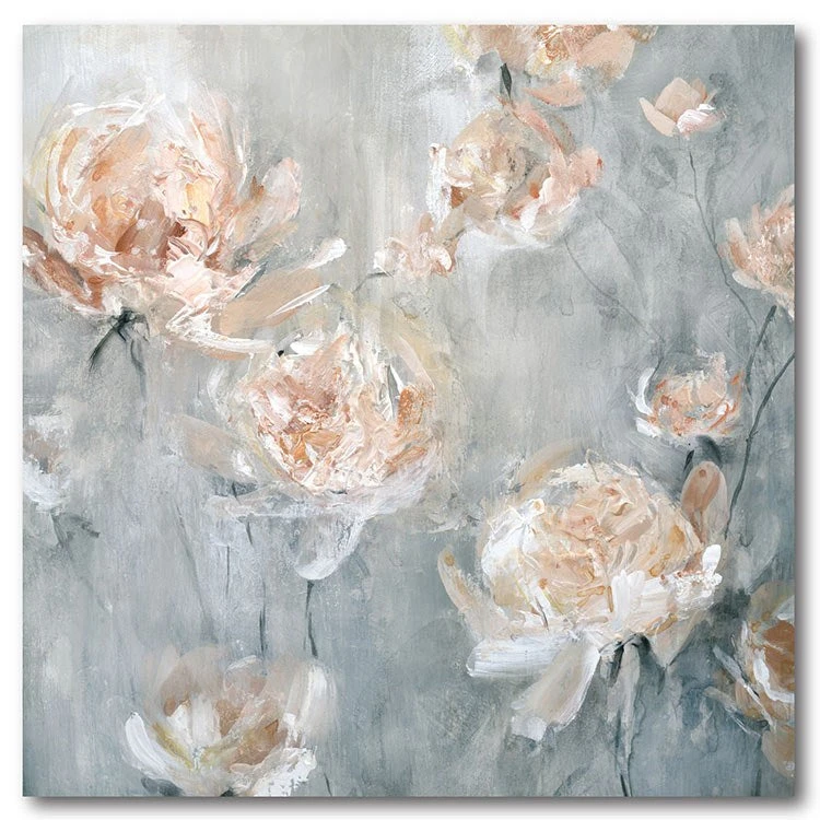 Rose Mist 24" X 24" Gallery-Wrapped Canvas Wall Art 3 Rose Mist 24" X 24" Gallery-Wrapped Canvas Wall Art