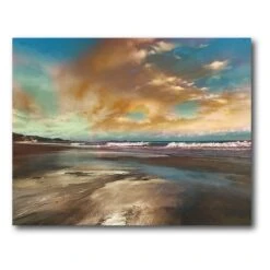 Blue Reflection 16" X 20" Gallery-Wrapped Canvas Wall Art