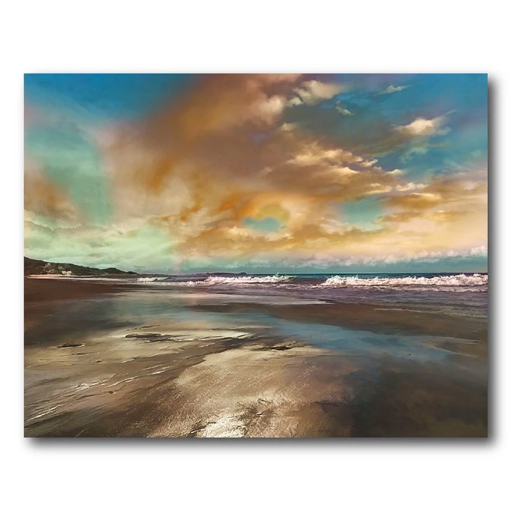 Blue Reflection 16" X 20" Gallery-Wrapped Canvas Wall Art 3 Blue Reflection 16" X 20" Gallery-Wrapped Canvas Wall Art