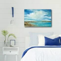 Sea And Sky 18" X 26" Gallery-Wrapped Canvas Wall Art -Courtside Market 796342 2
