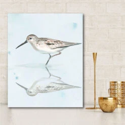 Sandpiper Reflections II 16" X 20" Gallery-Wrapped Canvas Wall Art -Courtside Market 796361 2