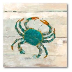 Wake Up Crabby I 30" X 30" Gallery-Wrapped Canvas Wall Art