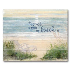 Life On The Beach 20" X 24" Gallery-Wrapped Canvas Wall Art