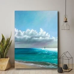 Sea & Sand 16" X 20" Gallery-Wrapped Canvas Wall Art -Courtside Market 796444 2