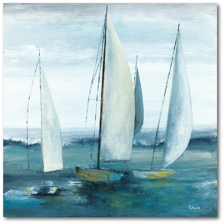 Out To Sea 24" X 24" Gallery-Wrapped Canvas Wall Art 3 Out To Sea 24" X 24" Gallery-Wrapped Canvas Wall Art