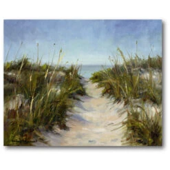 Seagrass And Sand 30" X 40" Gallery-Wrapped Canvas Wall Art