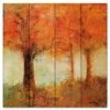 Fall Trees 12" X 12" Wood Pallet Wall Art 1 Fall Trees 12" X 12" Wood Pallet Wall Art -Courtside Market 796549
