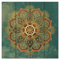 Boho Medallion I 12" X 12" Wood Pallet Wall Art