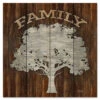 Metal Family Tree 12" X 12" Wood Pallet Wall Art -Courtside Market 796555