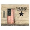 God Bless American Flag 12" X 16" Wood Pallet Wall Art -Courtside Market 796570