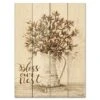 Bless Our Nest Cotton Bouquet 12" X 16" Wood Pallet Wall Art 2 Bless Our Nest Cotton Bouquet 12" X 16" Wood Pallet Wall Art -Courtside Market 796578
