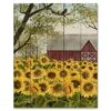 Sunflower Barn 12" X 16" Wood Pallet Wall Art 1 Sunflower Barn 12" X 16" Wood Pallet Wall Art -Courtside Market 796588