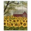 Sunflower Barn 16" X 20" Wood Pallet Wall Art 2 Sunflower Barn 16" X 20" Wood Pallet Wall Art -Courtside Market 796589