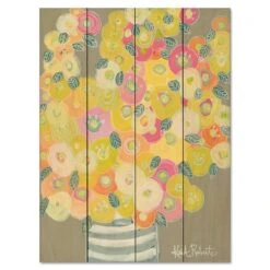 Pleasant Poppies 16" X 20" Wood Pallet Wall Art