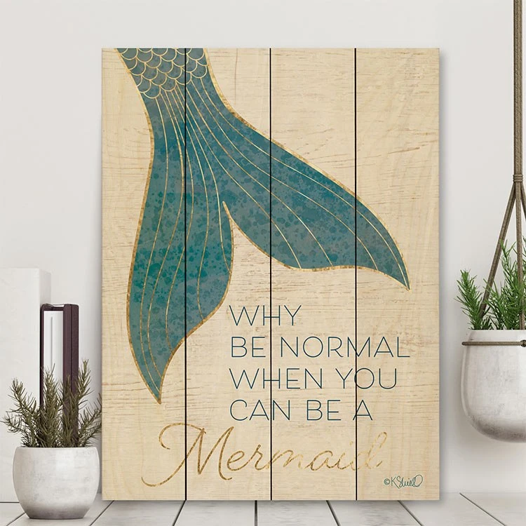 Why Be Normal? 16" X 20" Wood Pallet Wall Art 4 Why Be Normal? 16" X 20" Wood Pallet Wall Art - Image 2