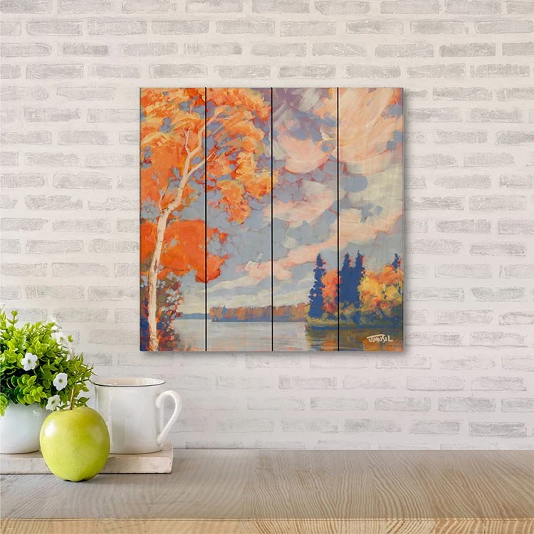 Autumn #1 12" X 12" Wood Pallet Wall Art 4 Autumn #1 12" X 12" Wood Pallet Wall Art - Image 2