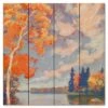 Autumn #1 12" X 12" Wood Pallet Wall Art 1 Autumn #1 12" X 12" Wood Pallet Wall Art -Courtside Market 796601