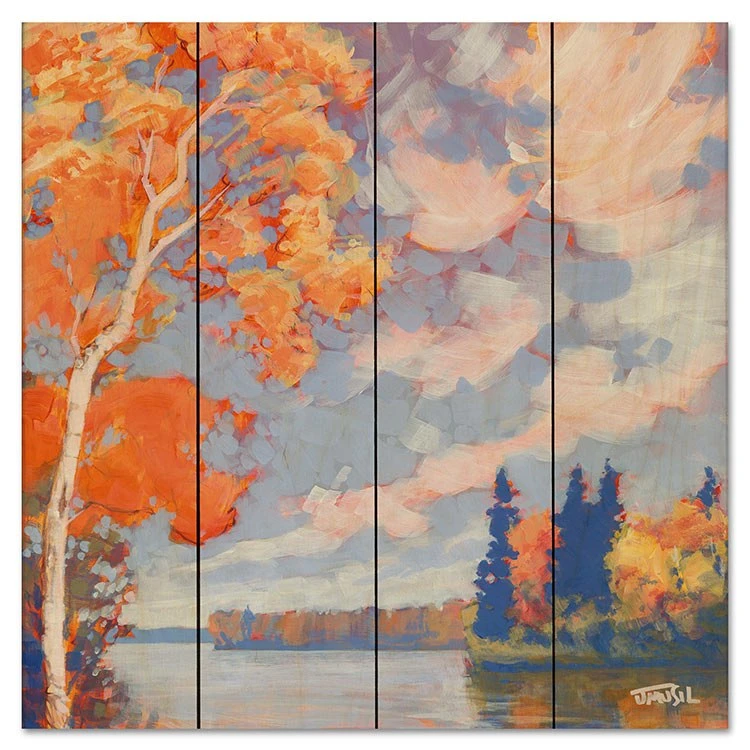 Autumn #1 12" X 12" Wood Pallet Wall Art 3 Autumn #1 12" X 12" Wood Pallet Wall Art