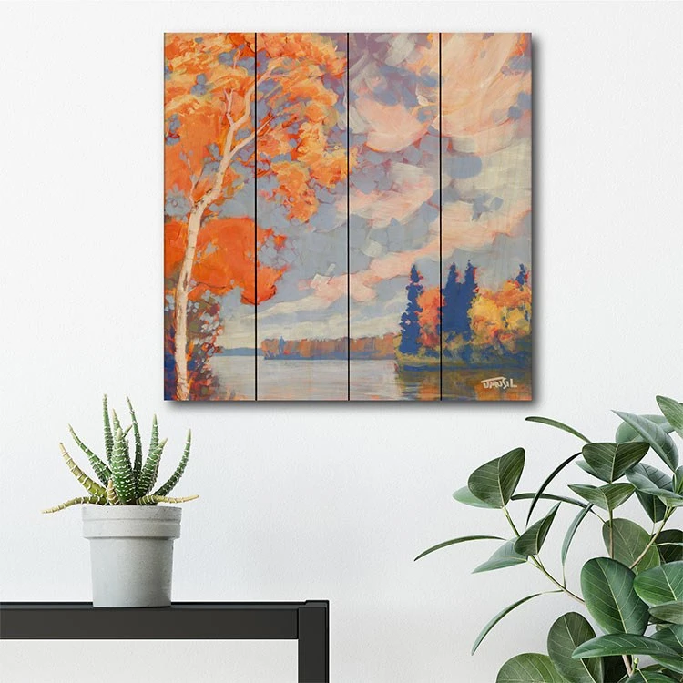Autumn #1 18" X 18" Wood Pallet Wall Art 4 Autumn #1 18" X 18" Wood Pallet Wall Art - Image 2