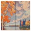 Autumn #1 18" X 18" Wood Pallet Wall Art 1 Autumn #1 18" X 18" Wood Pallet Wall Art -Courtside Market 796602
