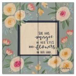 Magic In Her Eyes 12" X 12" Wood Pallet Wall Art