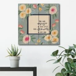 Magic In Her Eyes 18" X 18" Wood Pallet Wall Art 5 Magic In Her Eyes 18" X 18" Wood Pallet Wall Art -Courtside Market 796616 1