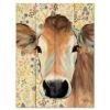 Bluebell Cow 12" X 16" Wood Pallet Wall Art 2 Bluebell Cow 12" X 16" Wood Pallet Wall Art -Courtside Market 796621