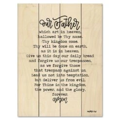 Lord's Prayer 12" X 16" Wood Pallet Wall Art