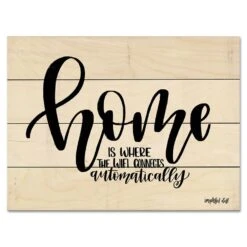 Home 16" X 20" Wood Pallet Wall Art