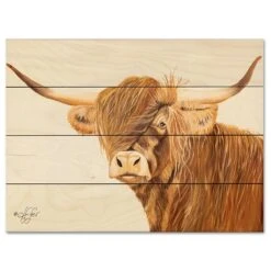 The Philosopher 16" X 20" Wood Pallet Wall Art